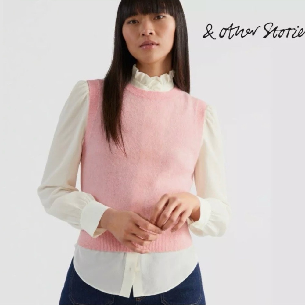 & Other Stories Alpaca Blend Knit Vest